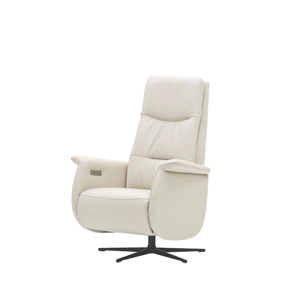 VALLE SILLÓN RECLINABLE PIEL BLANCA