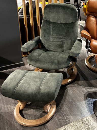 [10050155089004] Stressless® Consul (M) Classic sillon c/puf outlet